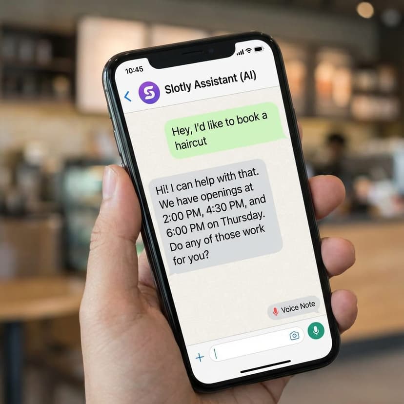 AI receptionist handles the call